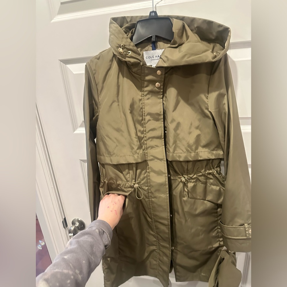 Cole Haan signature olive Khaki Women's Utility Jacket - Picture 15 of 17